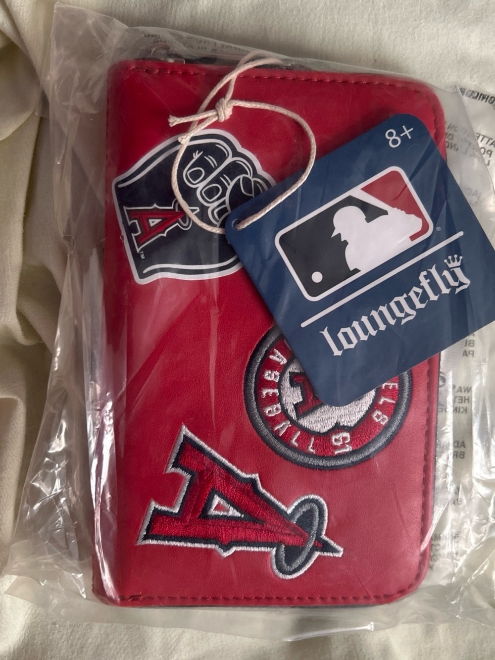 Loungefly Red MLB Los Angeles Angels Patch Zip  Wallet